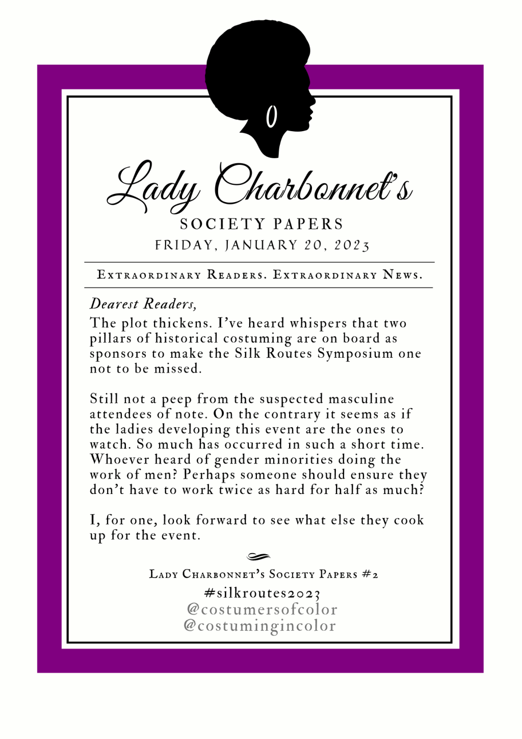 Lady Charbonnet’s Society Papers&nbsp;#2